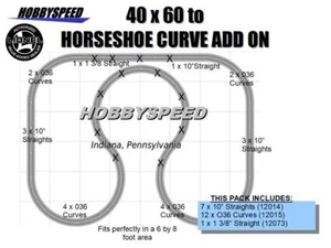 LIONEL FASTRACK 40x60 to Horseshoe Curve ADD ON TRACK PACK layout O Gauge NEW - Picture 1 of 2