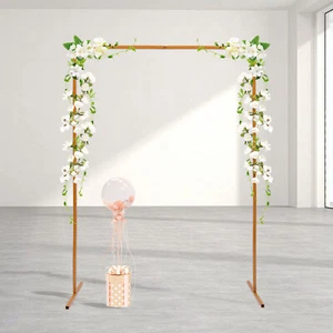 2M Matrimonio Arco Metallo Sfondo Cornice Fiori Supporto Tenda Festa Evento - Foto 1 di 10