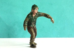 1 x UNKNOWN MAKE 1960's. WWII AMERICAN ARMY INFANTRY SOLDIER. 60mm SCALE. MARX ? - Picture 1 of 3