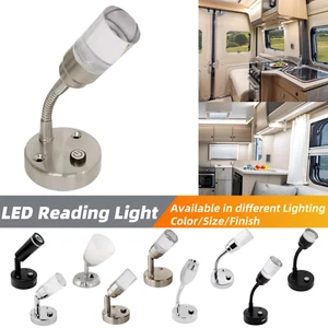 12V RV LED Reading Light Bedroom Wall lamp Bedside Book Camper Trailer Map - Bild 1 von 90