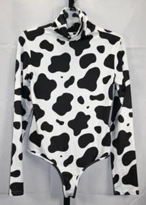 Body Kuhmuster Langarm hochgeschlossen Druckknopf Schritt Größe L Polyester Elasthan - Bild 1 von 3