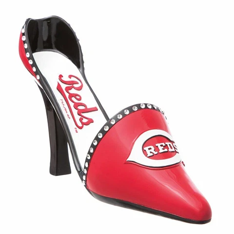 Cincinnati Reds Resin Logo High Heel Shoe Wine Bottle Holder Cover
