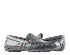 Zapatos para hombre Geox Moner mocasín mocasín negro/marrón de cuero U0444B-04643-C9999 - Imagen 1 de 7