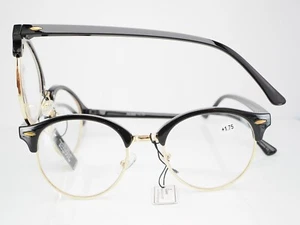 Hochwertige runde Lesebrille Retro Brille +1,75 - Bild 1 von 1