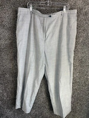 Vintage Pendleton Chino Pants Women's 22W Gray Rayon Straight Leg Slash Pockets - Image 1 of 4