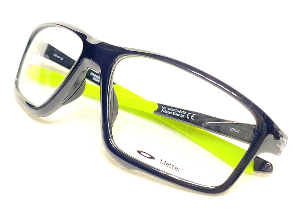 NEW Oakley Crosslink Zero OX8076-0258 Mens Black Ink Eyeglasses Frames 58/16 - Image 1 of 4
