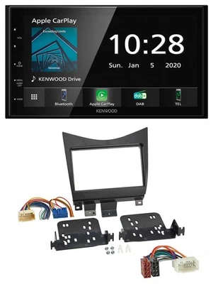 Kenwood Bluetooth MP3 DAB USB 2DIN Autoradio für Honda Accord 02-08 schwarz - Bild 1 von 4