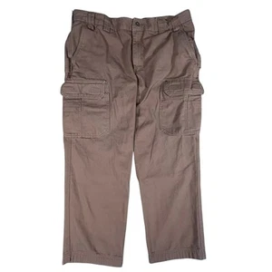 Duluth Trading CoTrim Fit pantaloni cargo pesanti uomo 40x28 marrone 100% cotone 3237-15 - Foto 1 di 7