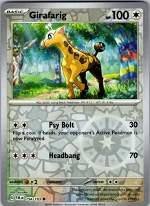 Girafarig Reverse Holo 154/193 SV02: Paldea Evolved Common - NM - Picture 1 of 2