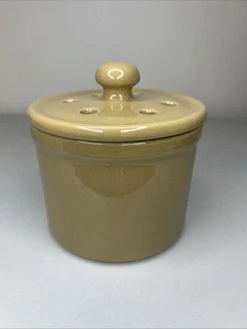 Vintage rustikaler Keramik Topf Küche Knoblauch Halter - Bild 1 von 8