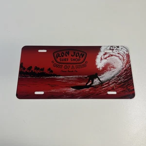 Letrero de matrícula de metal único Ron Jon Surf Shop 12" x 6" - Imagen 1 de 10