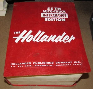 Hollander 55th Auto-Truck Interchange Edition Manual Book - Picture 1 of 1