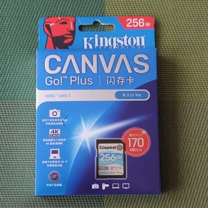 256GB Kingston Canvas Go! Plus SDXC Memory Card-U3, V30, A2, 170MB/s R 90MB/s W - Picture 1 of 7