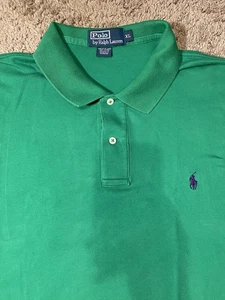 Polo Ralph Lauren Polo Mens Size XL Green Work Dress School Church Shirt - Picture 1 of 9