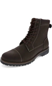 Levi's Herren Wyatt Abgenutzt Vegan Leder Schnürung Robust Leger Stiefel 10,5M - Bild 1 von 7