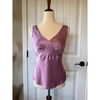 Camiseta sin mangas The Limited sedosa lavanda cuello en V camisola para mujer talla S Foto 1 de 4