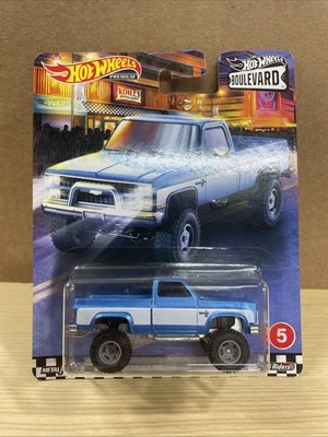 2019Hot Wheels Premium Car Culture Boulevard '83 Chevy Silverado 4x4 NEW ON CARD - Image 1 of 4