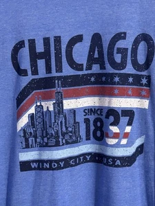 Herren T-Shirt blau "Chicago 1837 Windy City" Gr. XL - Bild 1 von 4