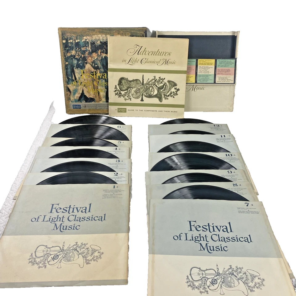 Vintage Festival of Light Classical Music 12 LP Box Set RCA Reader's Digest Viny - Image 1 of 4