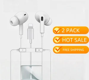 Écouteurs Filaires Casque Bluetooth pour iPhone 14 Pro Max 13 12 11 Pro X XS 7 8 - Photo 1 sur 10