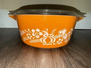 Pyrex Dynasty Rose Casserole Dish with Lid 1978 Vintage, 475-B 2.5 Qt - Picture 1 of 4