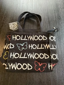 Robin Ruth schwarz Canvas Schmetterling Hollywood Grafik Beuteltasche Tasche 10 x 9 Zoll - Bild 1 von 4
