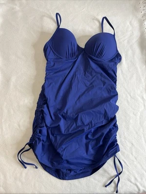 Traje de baño Love Your Assets by Sara Blakely Spanx para mujer L 1714 azul de una pieza Foto 1 de 4