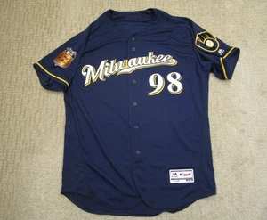 Milwaukee Brewers Trikot Herren 50 MLB Baseball Frühling Training Majestic 2017 - Bild 1 von 11