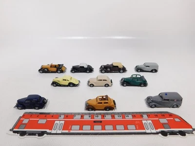 10X Praline H0 1:87 Modello Mercedes 170 OPEL Ford Eifel Horch BMW Mint #DZ270-1 - Immagine 1 di 4