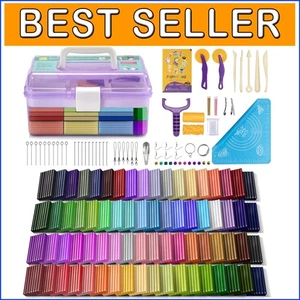 Complete Polymer Clay Modeling Kit with 72 Colors & Sculpting Tools for Ages 3+ - Picture 1 of 8