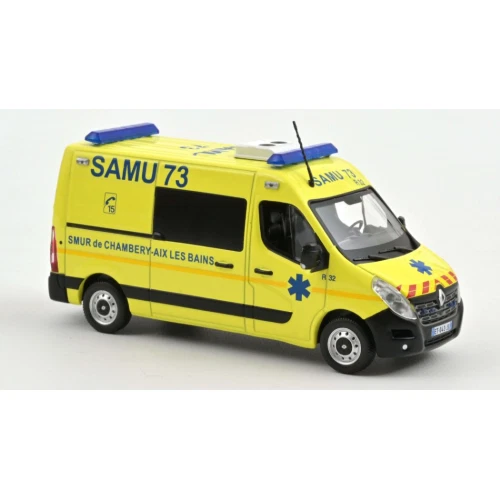 1 43 NOREV Renault Master Van Samu Ambulance 2014 Yellow NV518788
