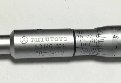 Mitutoyo 146-204 GVM-75N Groove Micrómetro 50–75mm 0.01mm Herramienta de Prec... - Imagen 1 de 4