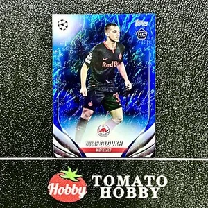 TOPPS JADE UEFA 2023-24 OSCAR GLOUKH RC/175 REFRACTOR AZUL SALZBURGO - Imagen 1 de 2