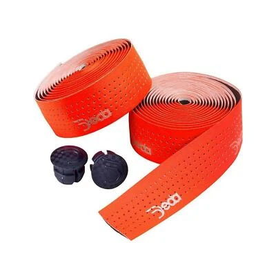 Deda Mistral Orange Fluro Leather Effect Perforated Handlebar Bar Tape - Image 1 of 4