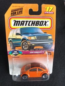 Matchbox on Card     #17 VW Concept 1 made in Thailand item 85 - Picture 1 of 3