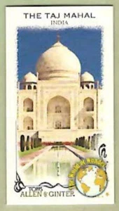 Taj Mahal Indien ~ 2023 Allen & Ginter The World of Wonder Mini Karte ~ GRATIS SH - Bild 1 von 1