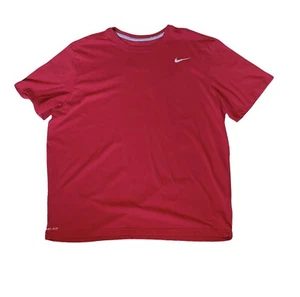Nike Dri-Fit Basic Training Tshirt Tee Short Sleeved Men's XXL Red - Picture 1 of 8