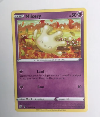 Pokemon TCG Sword Shield: Brilliant Stars Milcery 070/172 (Buy one get 5 free ) - Image 1 of 2