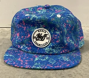 NEFF Colorful Blue Pink 100% Nylon SnapBack Cap Adjustable Adult Size  - Picture 1 of 9
