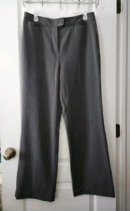 Laura Ashley Women's Dress Pants High-Rise Straight Leg Pockets Gray Size 10 - Picture 1 of 10