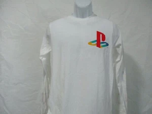 T-shirt bianca maniche lunghe PlayStation Gamer - uomo taglie S e XL NUOVA - Foto 1 di 15