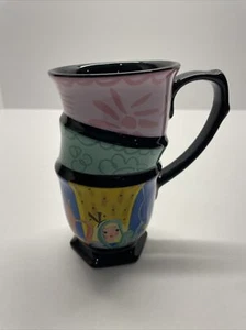 Disney Alice in Wonderland MUG by Mary Blair Stacked Teacups Mad Hatter New - Picture 1 of 4