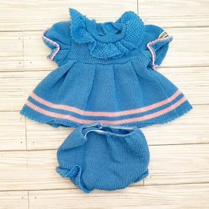Vintage Cabbage Patch Kids JESMAR Knit Dress & Bloomers CPK Girl Doll Clothes - Picture 1 of 9