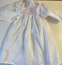 REPRODUCTION American Girl Doll Samantha White Pink Lace Nightgown Sleep Dress