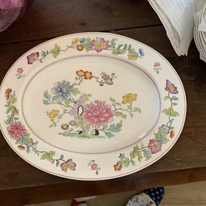 Spode FAMILLE ROSE oval 15" platter, mint - Picture 1 of 5
