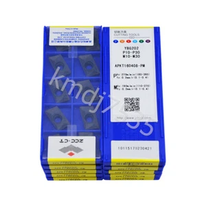 100pcs(10boxes) APKT160408-PM for Steel and stainless steel carbide inserts - Picture 1 of 3