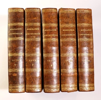 ❤️ 1811-1828 Michaud Biographie Universelle Edition originale Reliure 52 volumes - Photo 1/4