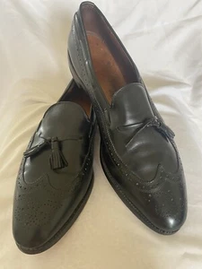 Allen Edmonds 15AAA schwarz Manchester Budapester Quaste Slipper elegante Schuhe Halbschuhe - Bild 1 von 12