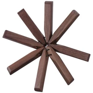 Solid Wood Heat-insulating Placemat Folding Table Decoration Home - Picture 1 of 7