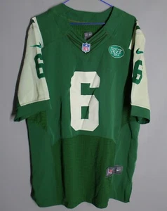 NFL NEW YORK JETS AMERICAN AUTHENTIC FOOTBALL SHIRT JERSEY NIKE MARK SANCHEZ #6 - Picture 1 of 8